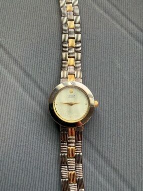 Citizen Two-Tone Gold and Silver Women's Bracelet Watch